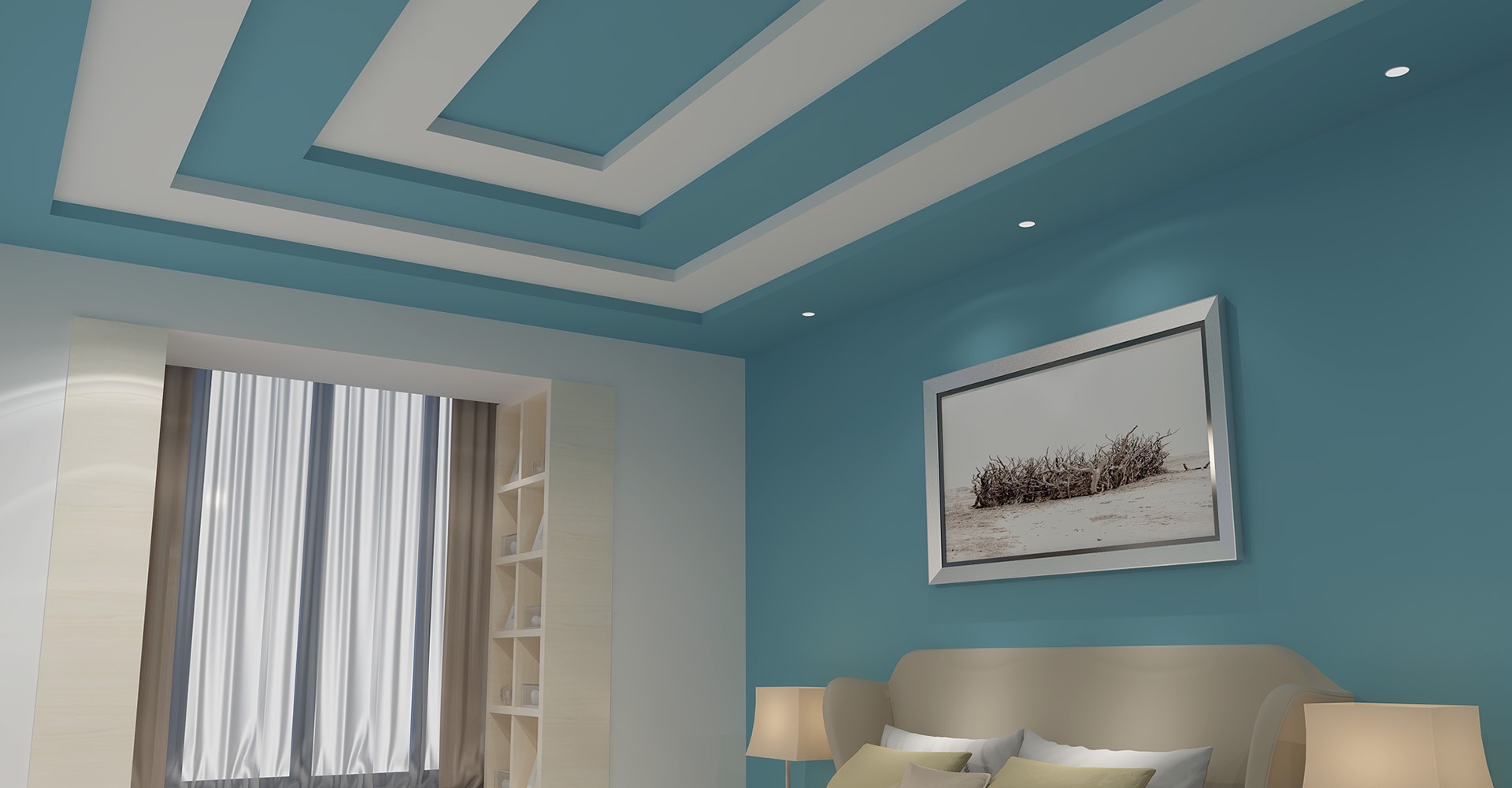 Чем красить гипсокартонный потолок