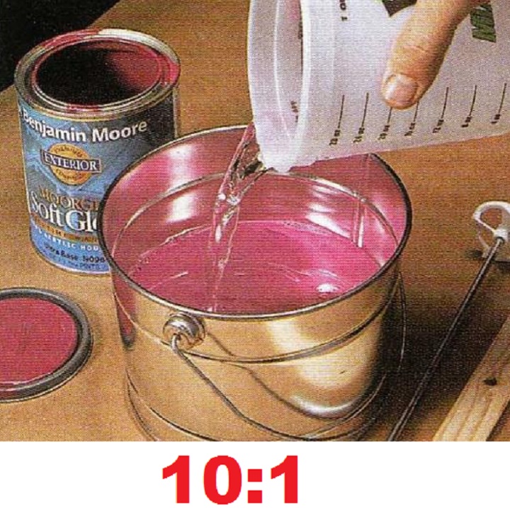 Разбавление водоэмульсионной краски: инструкция по применению, подготовительные работы