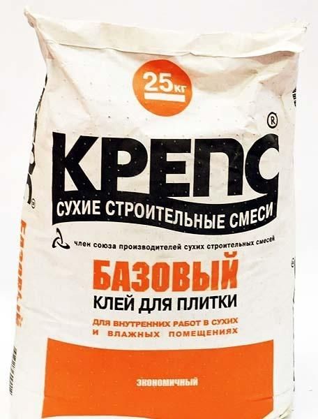 Клей "крепс усиленный" для плитки: особенности раствора, область применения