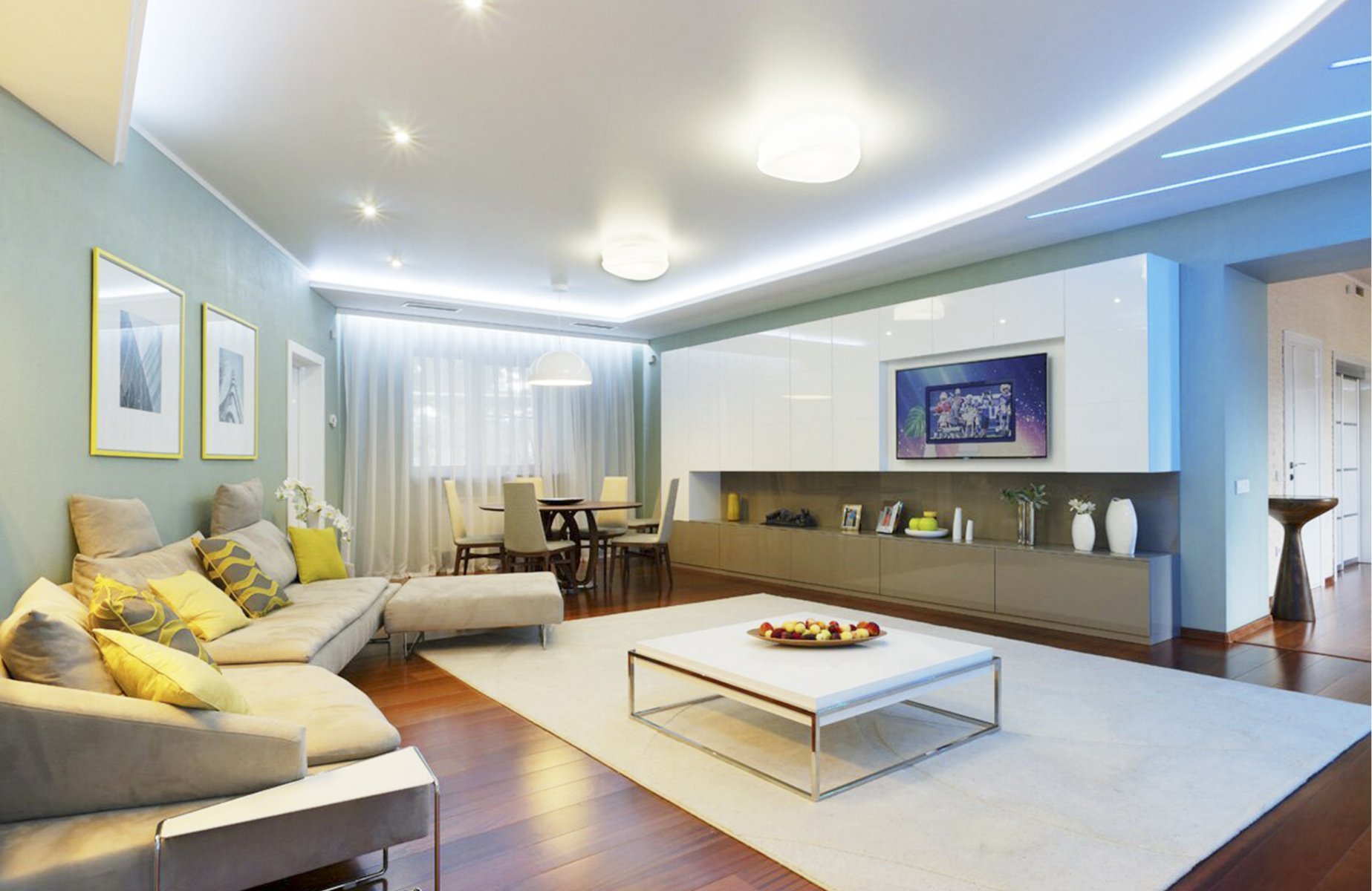 Подсветка пола в квартире: выбор ламп, варианты размещения и установка