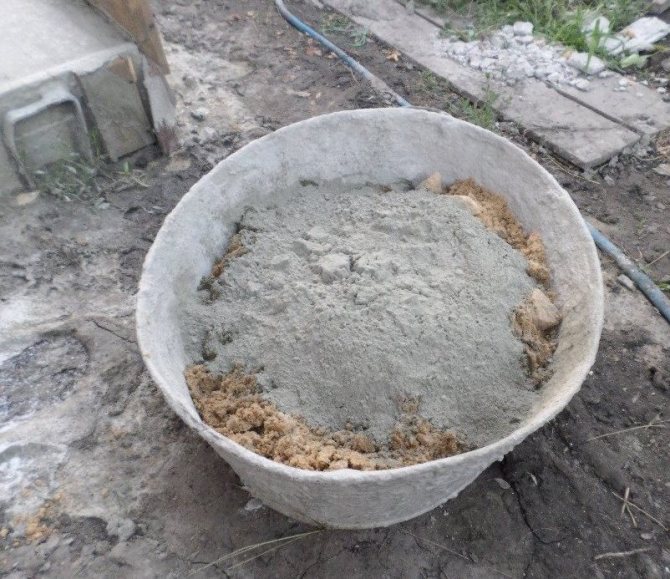 Цементно глиняный раствор для печи