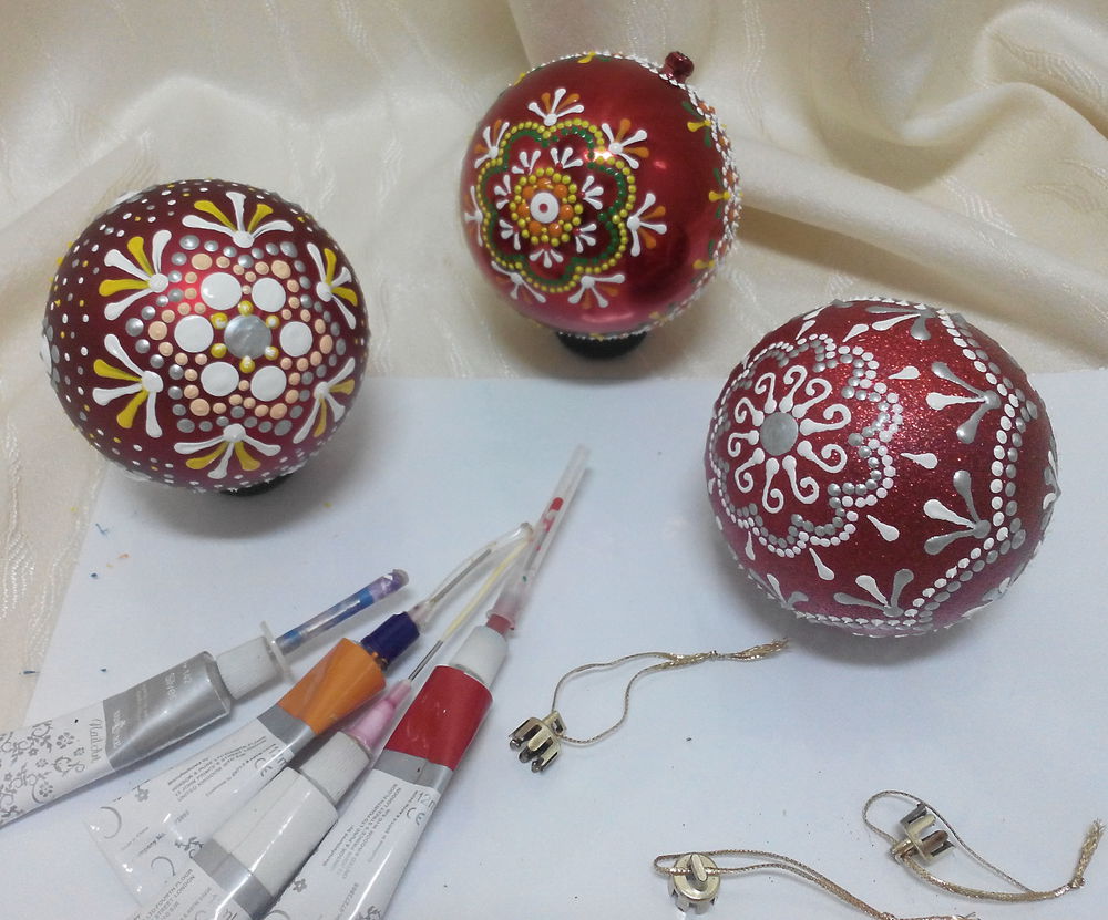 Мама для мам: мастер-класс, как сделать новогодние шары своими руками: роспись, декупаж, украшение новогодних шаров