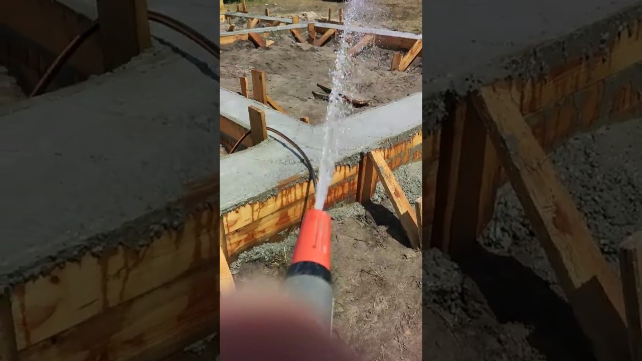Как правильно залить двор бетоном?