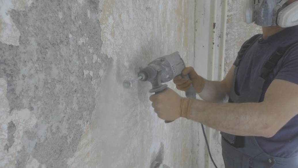 Как снять шпаклевку с бетонной стены? - strtorg.ru